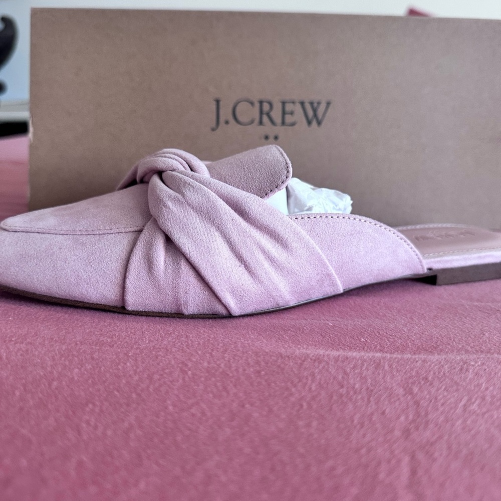 J. Crew Blush Loafer Mules